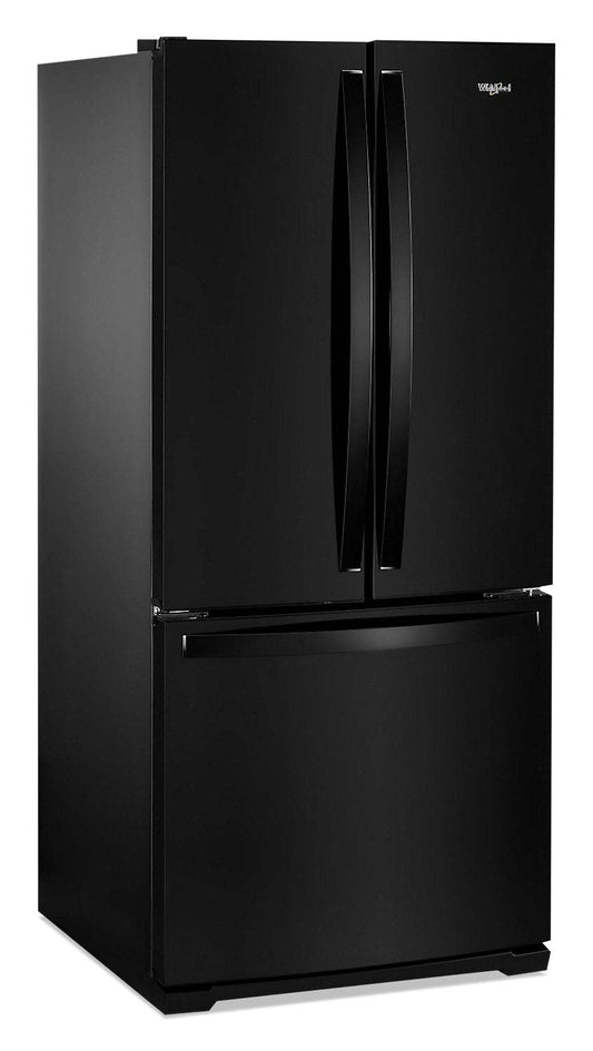 Réfrigérateur Whirlpool de 30 pi³ et de 20 po à portes françaises - noir - WRF560SMHB | Whirlpool 30 20 Cu. Ft. French-Door Refrigerator - Black - WRF560SMHB