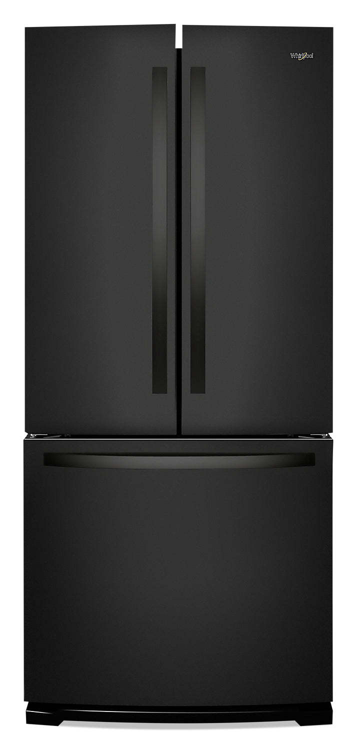 Réfrigérateur Whirlpool de 30 pi³ et de 20 po à portes françaises - noir - WRF560SMHB | Whirlpool 30 20 Cu. Ft. French-Door Refrigerator - Black - WRF560SMHB