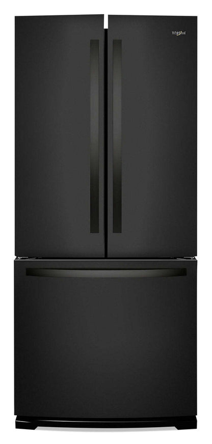 Réfrigérateur Whirlpool de 30 pi³ et de 20 po à portes françaises - noir - WRF560SMHB | Whirlpool 30 20 Cu. Ft. French-Door Refrigerator - Black - WRF560SMHB