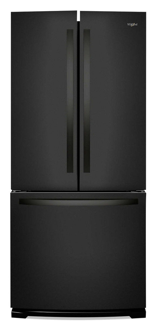 Réfrigérateur Whirlpool de 30 pi³ et de 20 po à portes françaises - noir - WRF560SMHB | Whirlpool 30 20 Cu. Ft. French-Door Refrigerator - Black - WRF560SMHB
