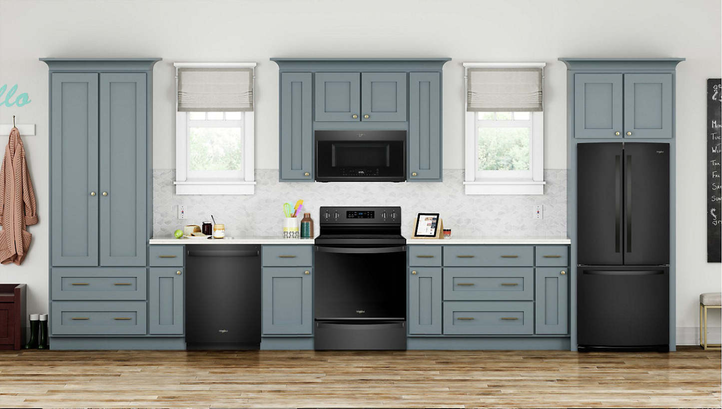 Réfrigérateur Whirlpool de 30 pi³ et de 20 po à portes françaises - noir - WRF560SMHB | Whirlpool 30 20 Cu. Ft. French-Door Refrigerator - Black - WRF560SMHB