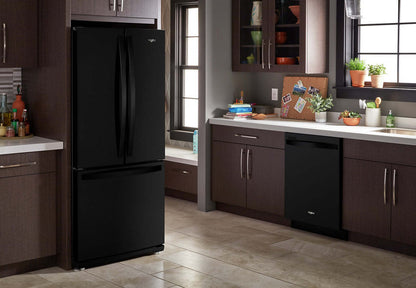 Réfrigérateur Whirlpool de 30 pi³ et de 20 po à portes françaises - noir - WRF560SMHB | Whirlpool 30 20 Cu. Ft. French-Door Refrigerator - Black - WRF560SMHB