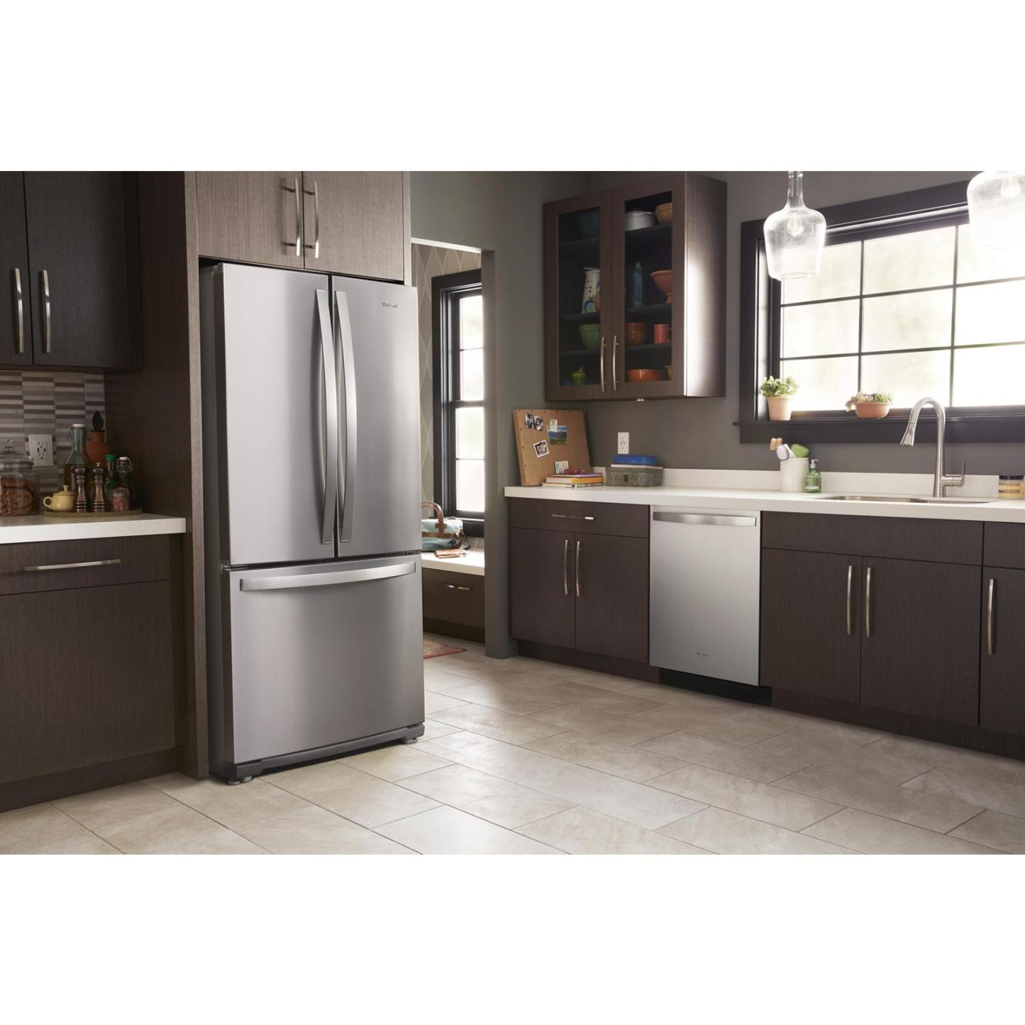 Réfrigérateur Whirlpool de 30 pi³ et de 20 po à portes françaises - acier inoxydable résistant aux empreintes digitales - WRF560SF… | Whirlpool 30 20 Cu. Ft. French-Door Refrigerator - Fingerprint Resistant Stainless Steel - WRF560SF…