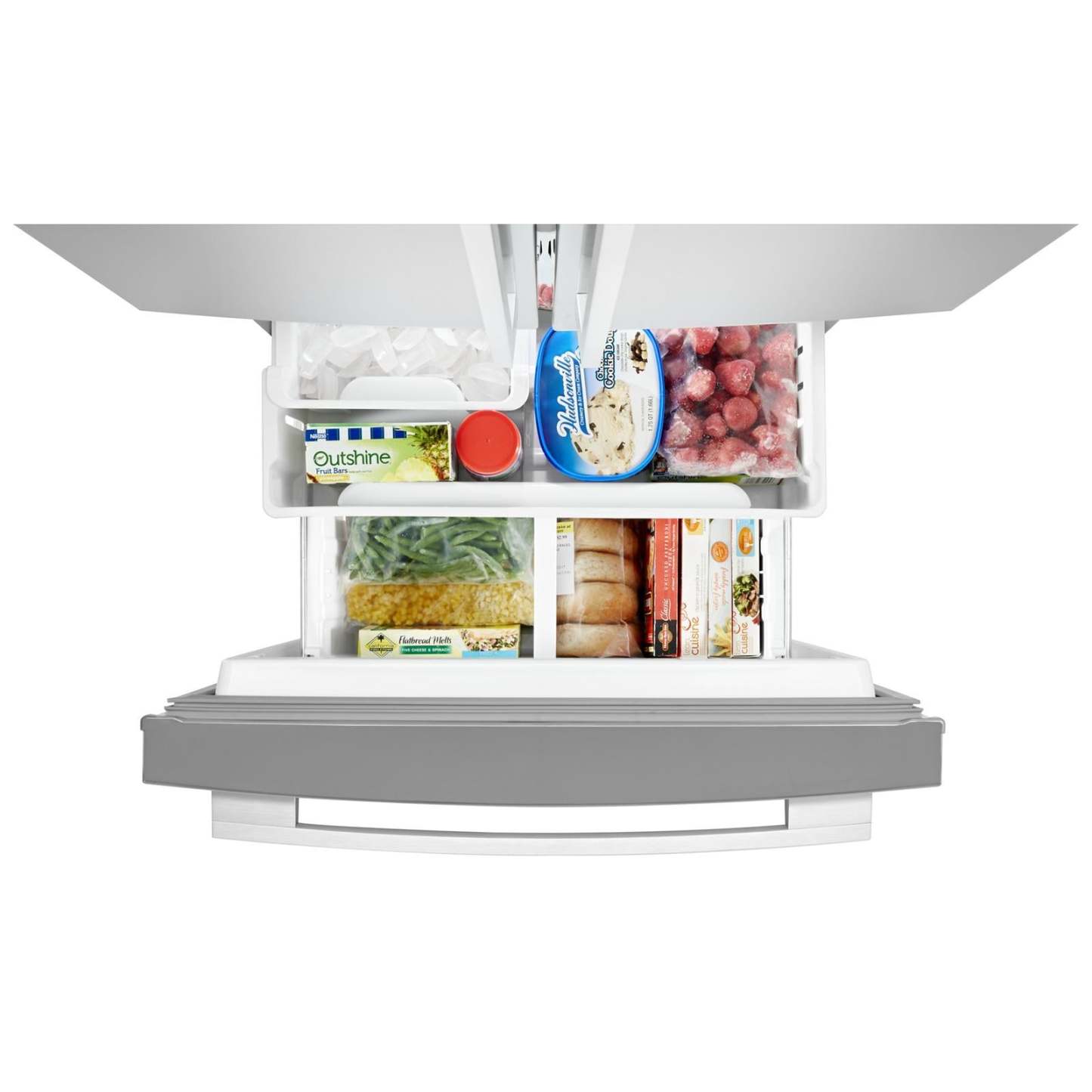 Réfrigérateur Whirlpool de 30 20 pi³ et de 30 po à portes françaises - acier inoxydable résistant aux empreintes digitales - WRF560SM… | Réfrigérateur Whirlpool de 20 pi³ et de 30 po à portes françaises - acier inoxydable résistant aux t…