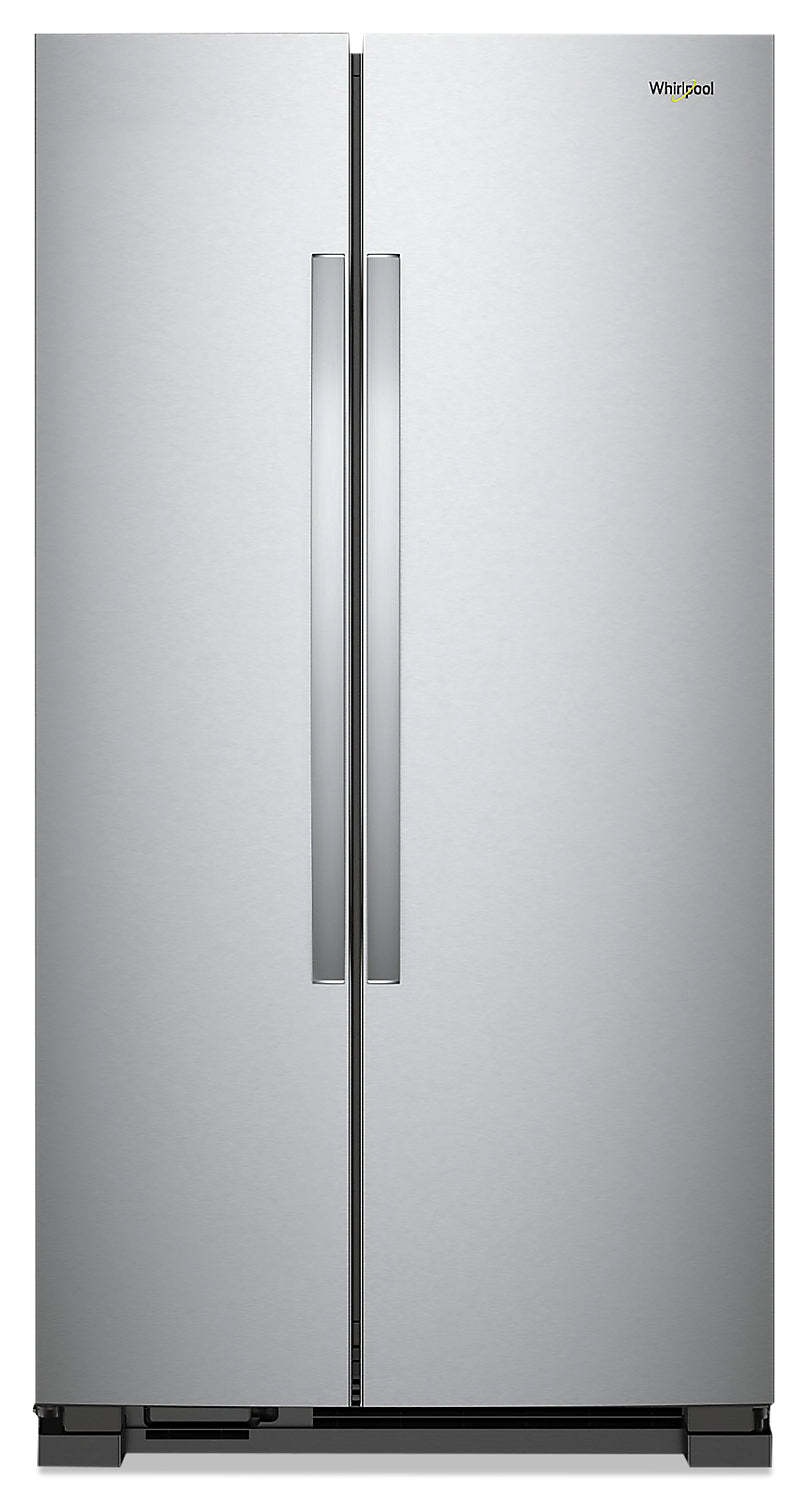 Réfrigérateur Whirlpool de 36 po et de 25 pi³ à compartiments juxtaposés - acier inoxydable monochrome - WRS315SNHM | Whirlpool 36 25 Cu. Ft. Side-by-Side Refrigerator - Monochromatic Stainless Steel