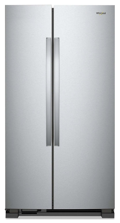 Réfrigérateur Whirlpool de 36 po et de 25 pi³ à compartiments juxtaposés - acier inoxydable monochrome - WRS315SNHM | Whirlpool 36 25 Cu. Ft. Side-by-Side Refrigerator - Monochromatic Stainless Steel