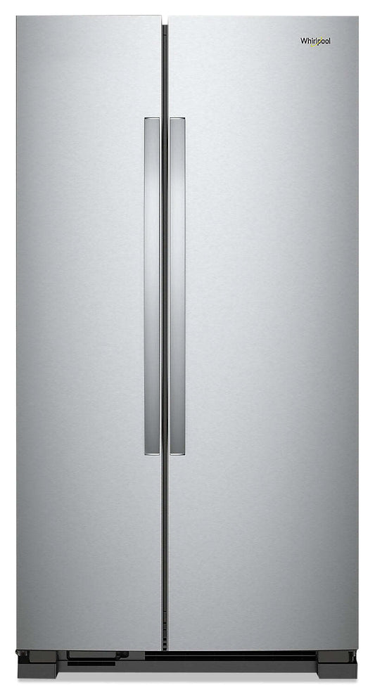 Réfrigérateur Whirlpool de 36 po et de 25 pi³ à compartiments juxtaposés - acier inoxydable monochrome - WRS315SNHM | Whirlpool 36 25 Cu. Ft. Side-by-Side Refrigerator - Monochromatic Stainless Steel