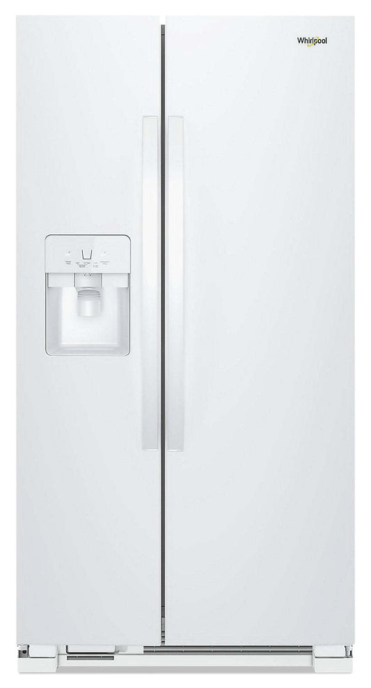 Réfrigérateur Whirlpool de 33 po et de 21 pi³ à compartiments juxtaposés - blanc - WRS321SDHW | Whirlpool 33 21 Cu. Ft. Side-by-Side Refrigerator - White - WRS321SDHW