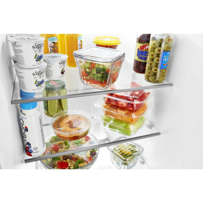 Réfrigérateur Whirlpool de 33 po et de 21 pi³ à compartiments juxtaposés - acier inoxydable noir - WRS321SDHV | Whirlpool 33 21 Cu. Ft. Side-by-Side Refrigerator - Black Stainless - W…