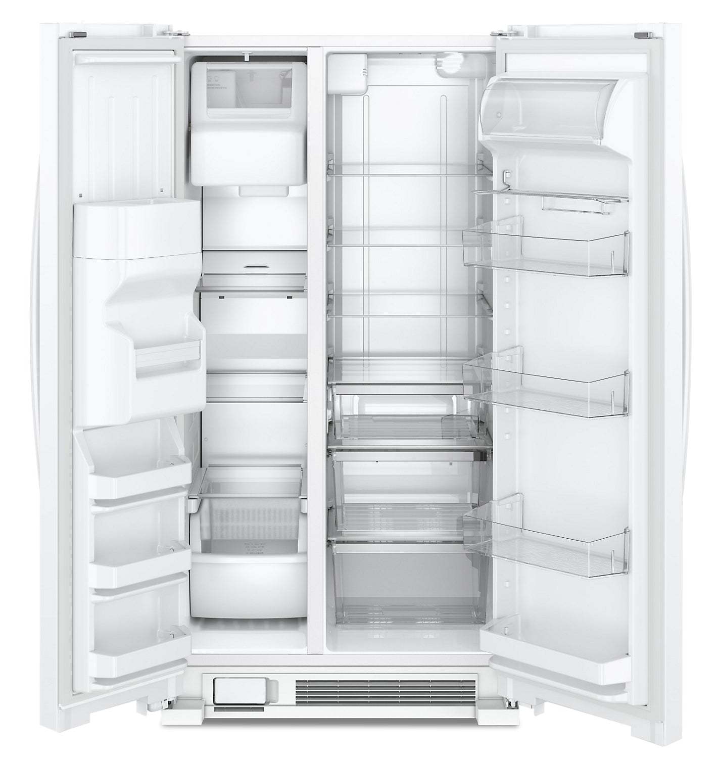 Réfrigérateur Whirlpool de 36 po et de 25 pi³ à compartiments juxtaposés - blanc - WRS325SDHW | Whirlpool 36 25 Cu. Ft. Side-by-Side Refrigerator - White - WRS325SDHW