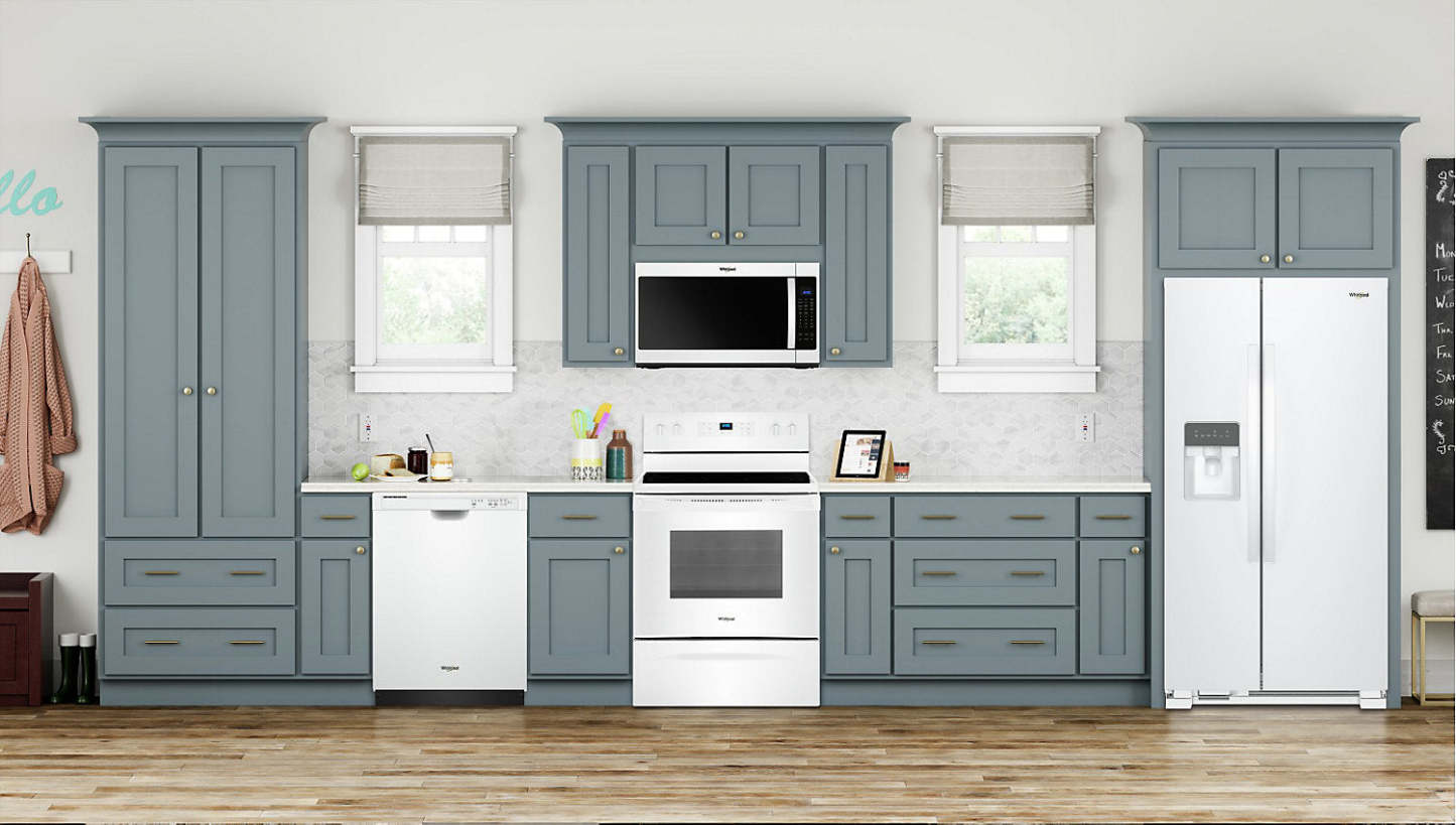 Réfrigérateur Whirlpool de 33 po et de 21 pi³ à compartiments juxtaposés - blanc - WRS331SDHW | Tourbillon 33 21 Cu. Fort. Réfrigérateur côte à côte - Blanc - WRS331SDHW