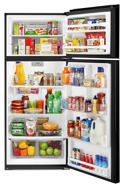 Réfrigérateur Whirlpool de 28 18 pi³ à congélateur supérieur - noir - WRT518SZFB | Tourbillon 28 18 Cu. Fort. Réfrigérateur à congélateur supérieur - Noir - WRT518SZFB