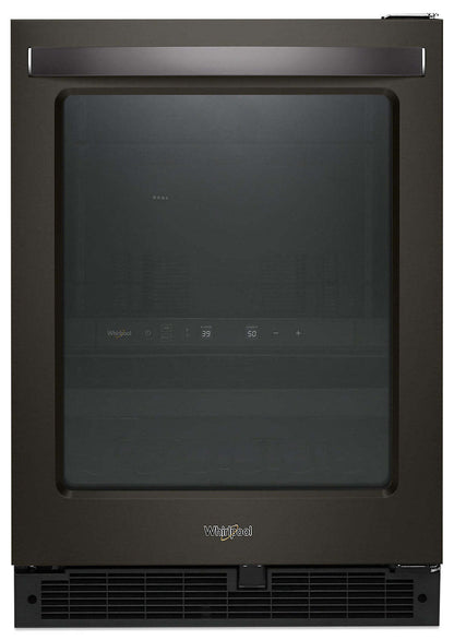 Refroidisseur à vin Whirlpool de 5,2 pi³ et de 24 po sous le comptoir - acier inoxydable noir - WUB50X24HV