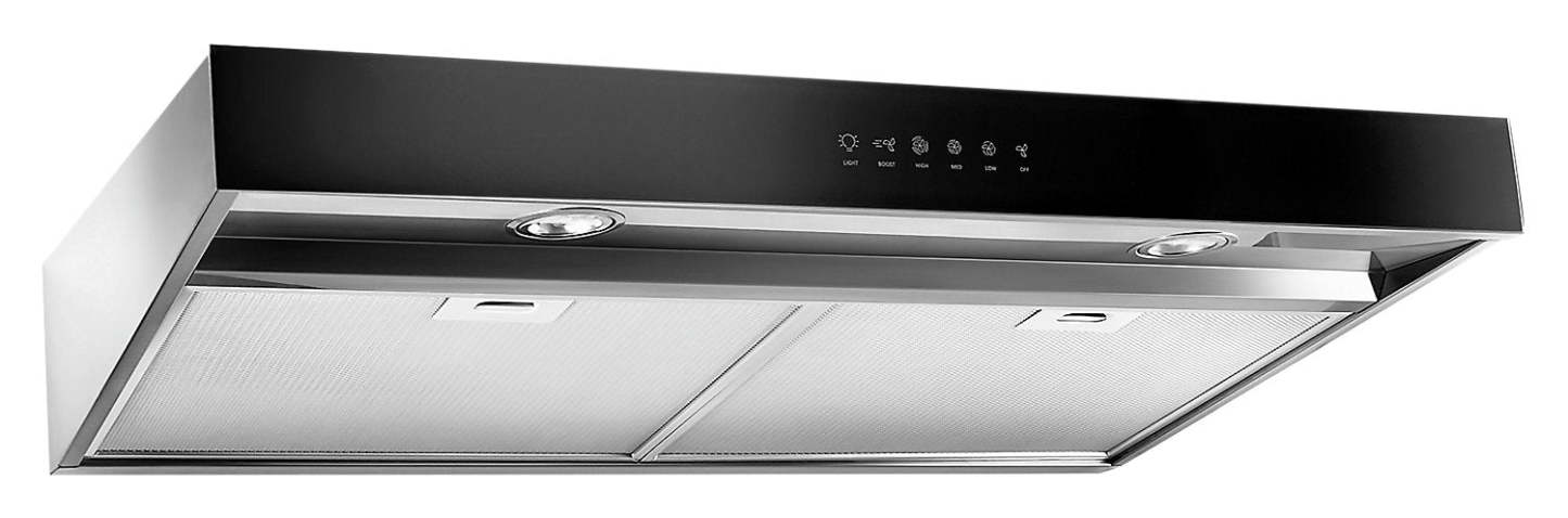Hotte de cuisinière Whirlpool 30 avec fonction Boost - WVU57UC0FS|Hotte de cuisinière Whirlpool de 30 po avec fonction de niveau optimal - WVU57UC0FS|WVW570FS