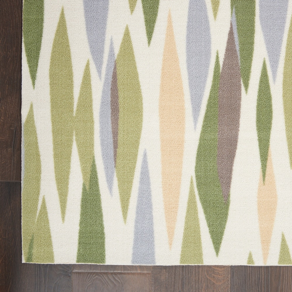 Tapis d'intérieur/extérieur moderne abstrait Waverly Sun N' Shade