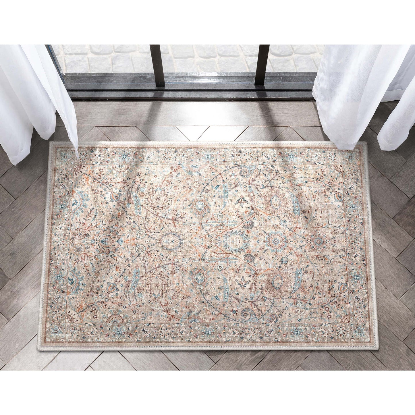 Tapis tissé à plat Well Woven Asha Vintage Emilia