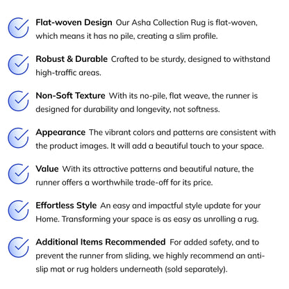 Tapis tissé à plat Well Woven Asha Vintage Emilia