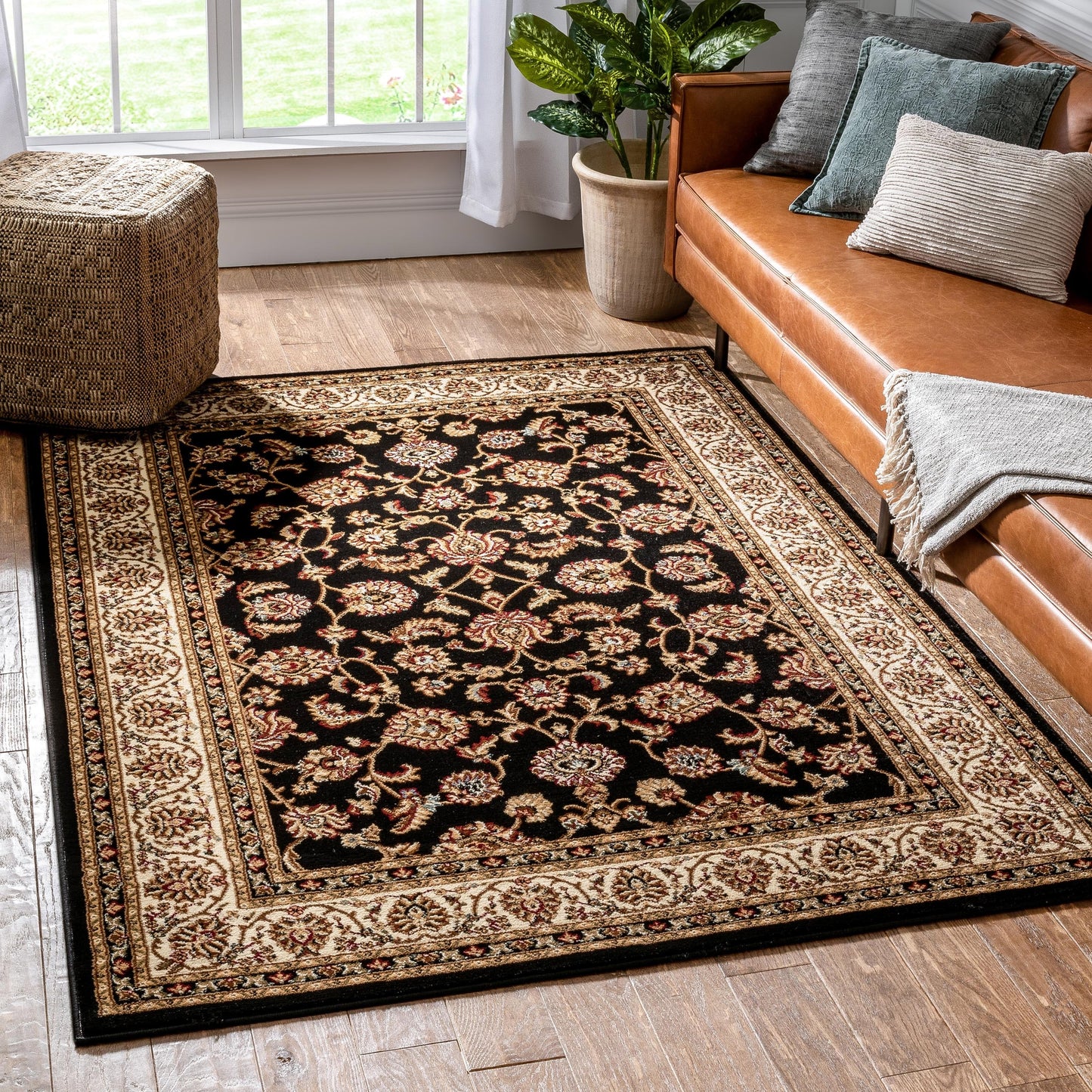 Tapis oriental persan traditionnel Barclay Sarouk bien tissé
