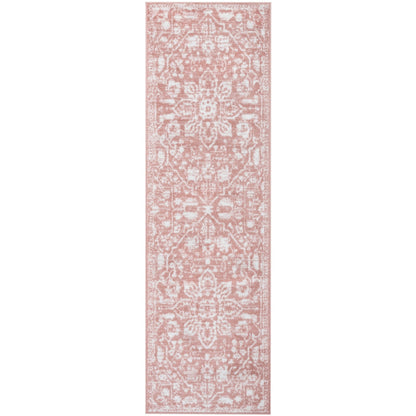 Tapis de sol bohème oriental vintage à motif floral, tissé avec soin et éblouissant.