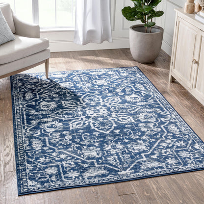 Tapis de sol bohème oriental vintage à motif floral, tissé avec soin et éblouissant.