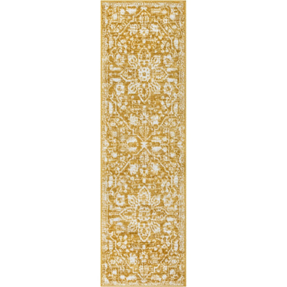 Tapis de sol bohème oriental vintage à motif floral, tissé avec soin et éblouissant.