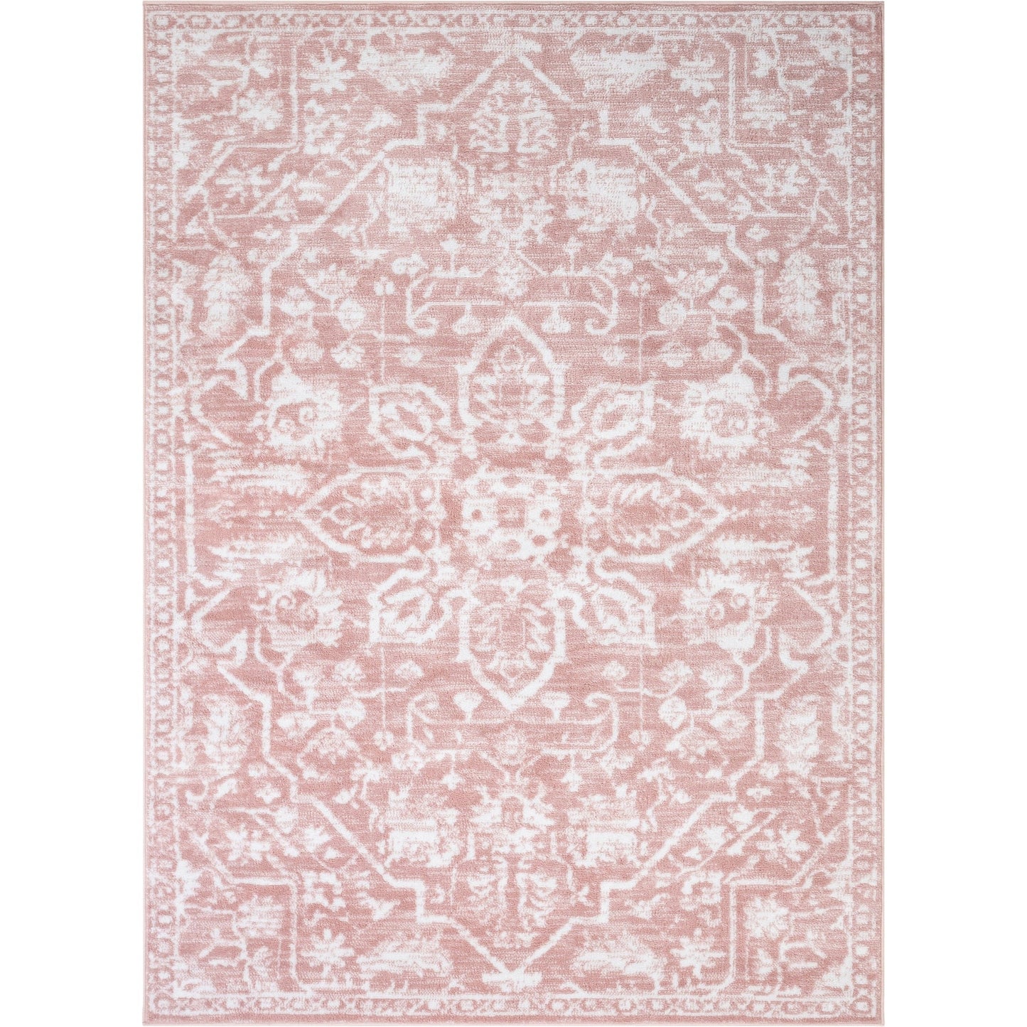Tapis de sol bohème oriental vintage à motif floral, tissé avec soin et éblouissant.