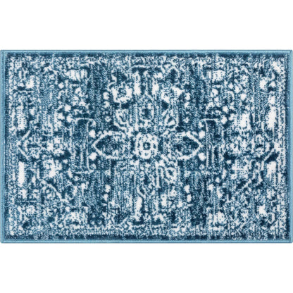 Tapis de sol bohème oriental vintage à motif floral, tissé avec soin et éblouissant.