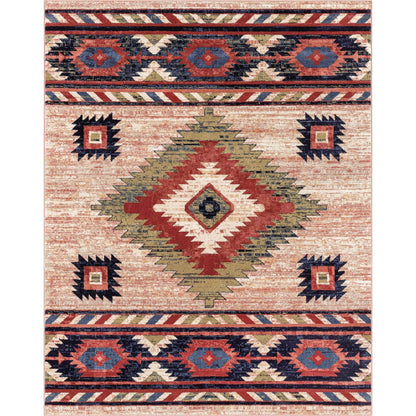Tapis tribal du sud-ouest de Tulsa Lea, tissé avec soin