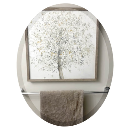 Miroir ovale biseauté Wells sans cadre