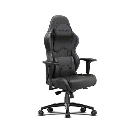 Anda Seat Dark Wizard Premium Genuine Leather Gaming Chair - Black|Fauteuil de jeu de qualité supérieure Dark Wizard de Anda Seat en cuir véritable – noir