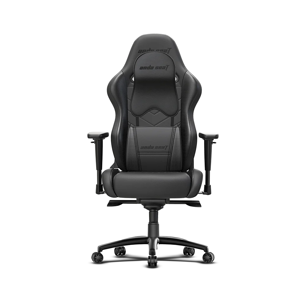 Anda Seat Dark Wizard Premium Genuine Leather Gaming Chair - Black|Fauteuil de jeu de qualité supérieure Dark Wizard de Anda Seat en cuir véritable – noir