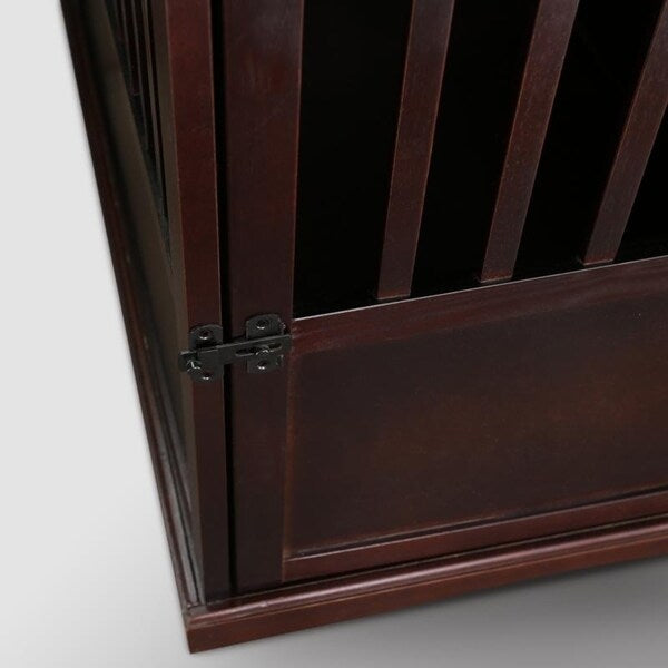 Table d'appoint en bois pour cage pour animaux de compagnie avec porte verrouillable