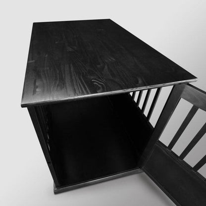 Table d'appoint en bois pour cage pour animaux de compagnie avec porte verrouillable