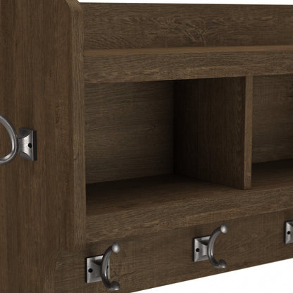 Porte-manteau mural Woodland 40 W avec étagère par Bush Furniture