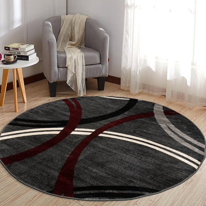 Tapis contemporain à motif de cercles abstraits, collection World Rug Gallery