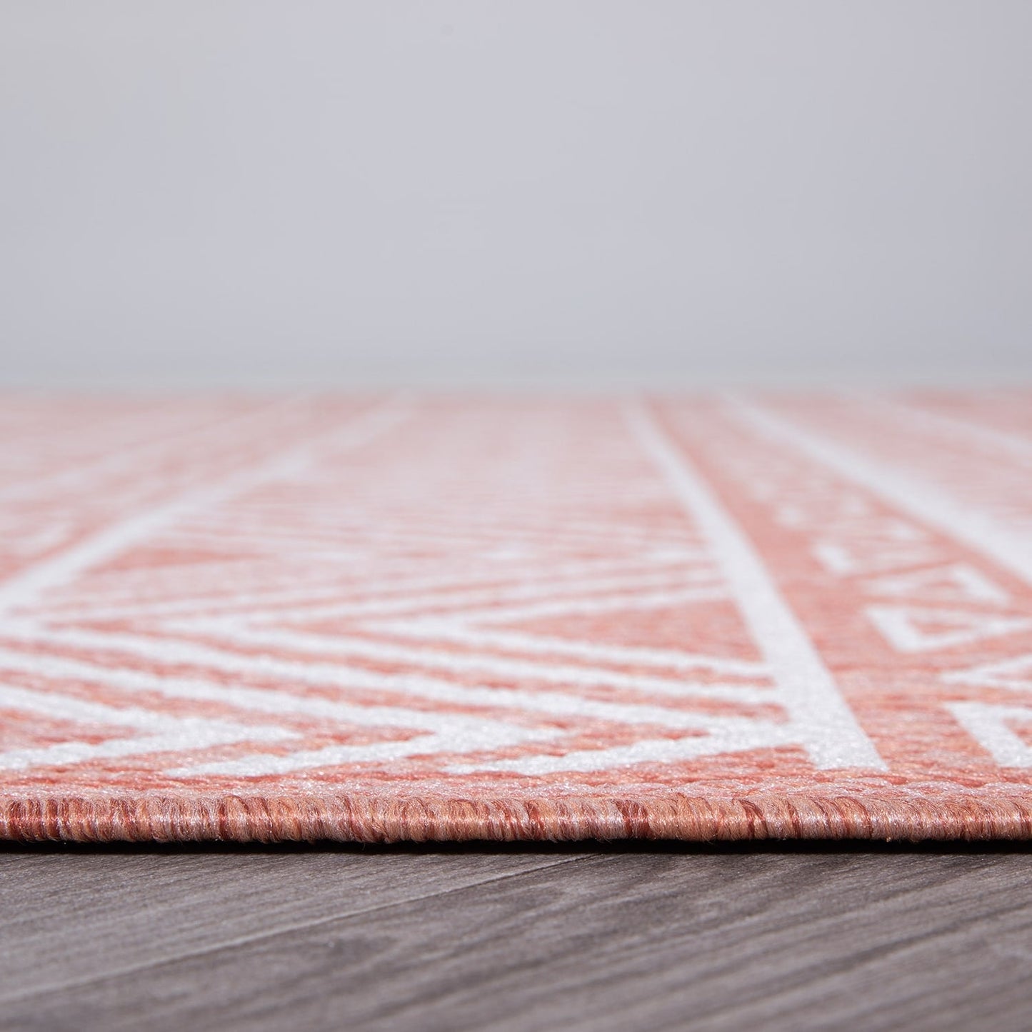 Tapis d'intérieur/extérieur texturé géométrique bohème vieilli World Rug Gallery