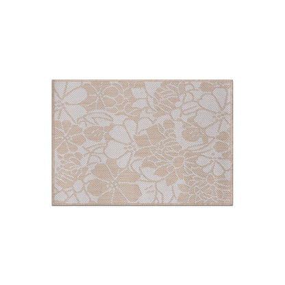 Tapis d'intérieur/extérieur moderne à motif floral texturé World Rug Gallery