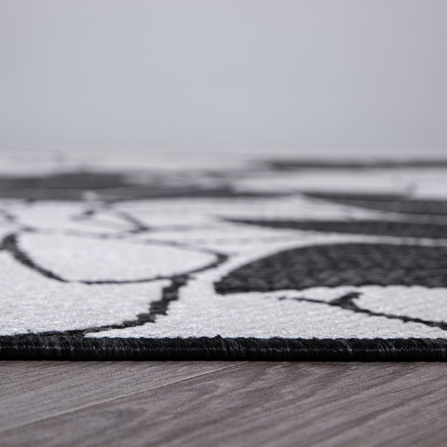 Tapis d'intérieur/extérieur moderne à motif floral texturé World Rug Gallery