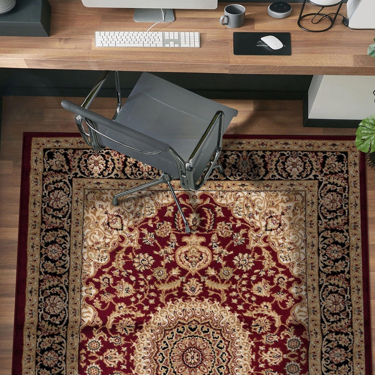 Tapis traditionnel oriental à médaillon de la World Rug Gallery