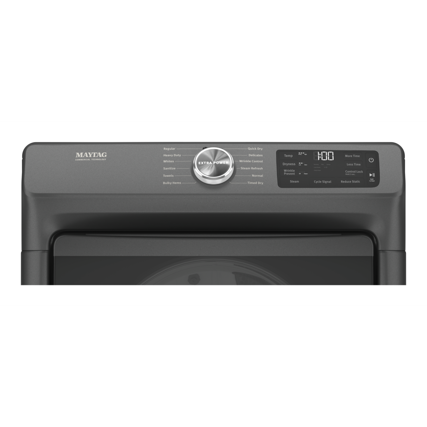 Sécheuse électrique Maytag de 7,3 pi³ avec vapeur - noir volcan - superposable - YMED6630MBK | Maytag 7.3 Cu. Ft. Electric Dryer with Steam - Volcano Black - Stackable - YMED6630MBK