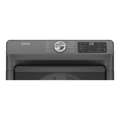 Sécheuse électrique Maytag de 7,3 pi³ avec vapeur - noir volcan - superposable - YMED6630MBK | Maytag 7.3 Cu. Ft. Electric Dryer with Steam - Volcano Black - Stackable - YMED6630MBK