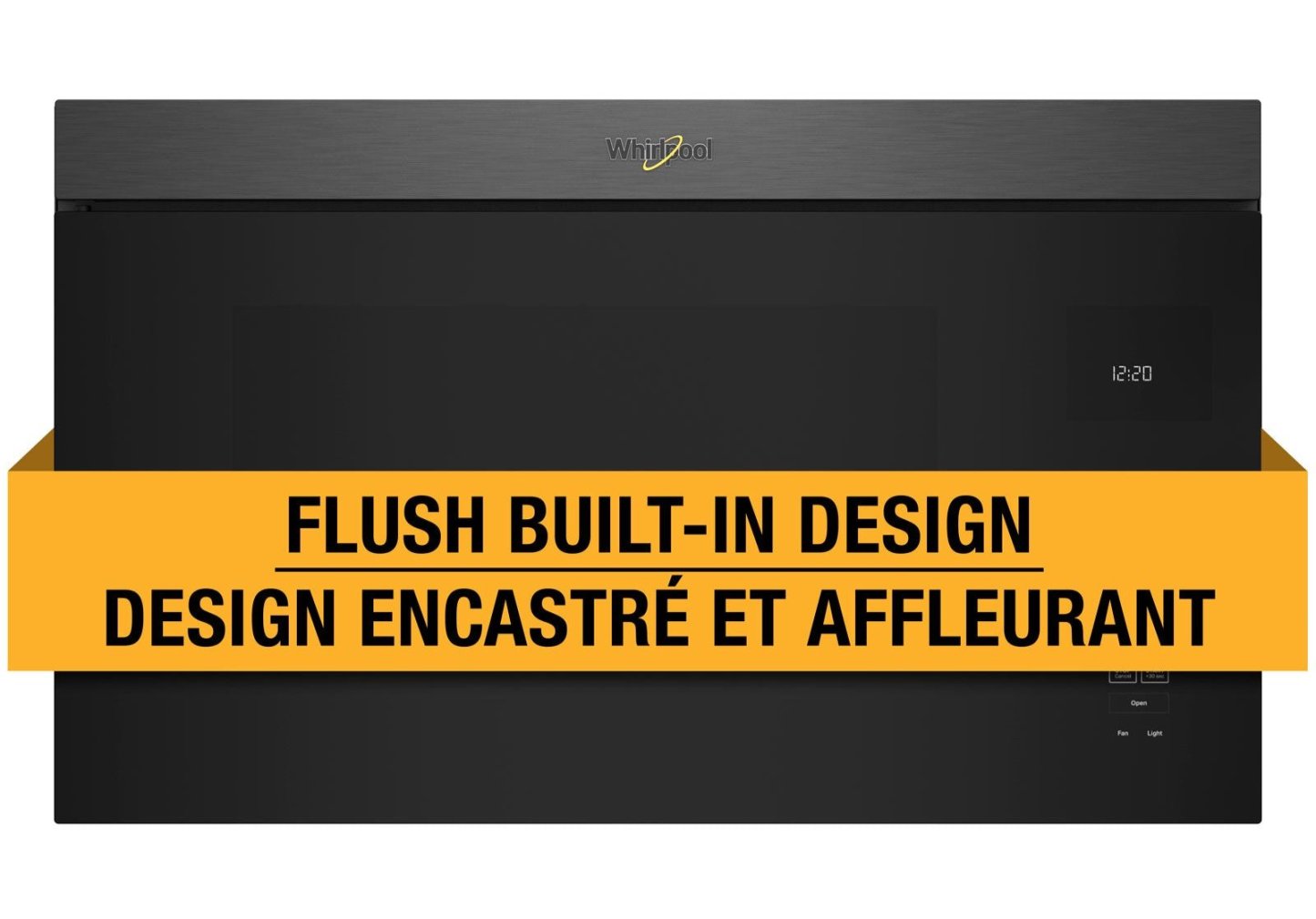 Tourbillon 1,1 Cu. Fort. Micro-ondes encastré avec cuisson de 900 watts - Acier inoxydable noir - YWMM… | Quatre à micro-ondes à hotte intégrée Whirlpool de 1,1 pi³ à installation affleurée avec cuisson à 900…