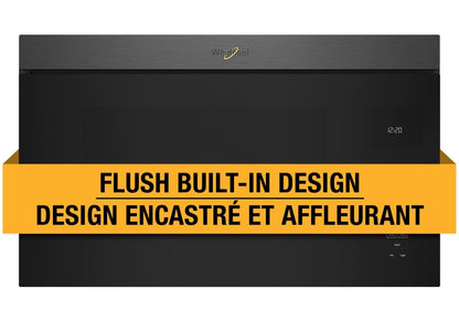 Tourbillon 1,1 Cu. Fort. Micro-ondes encastré avec cuisson de 900 watts - Acier inoxydable noir - YWMM… | Quatre à micro-ondes à hotte intégrée Whirlpool de 1,1 pi³ à installation affleurée avec cuisson à 900…