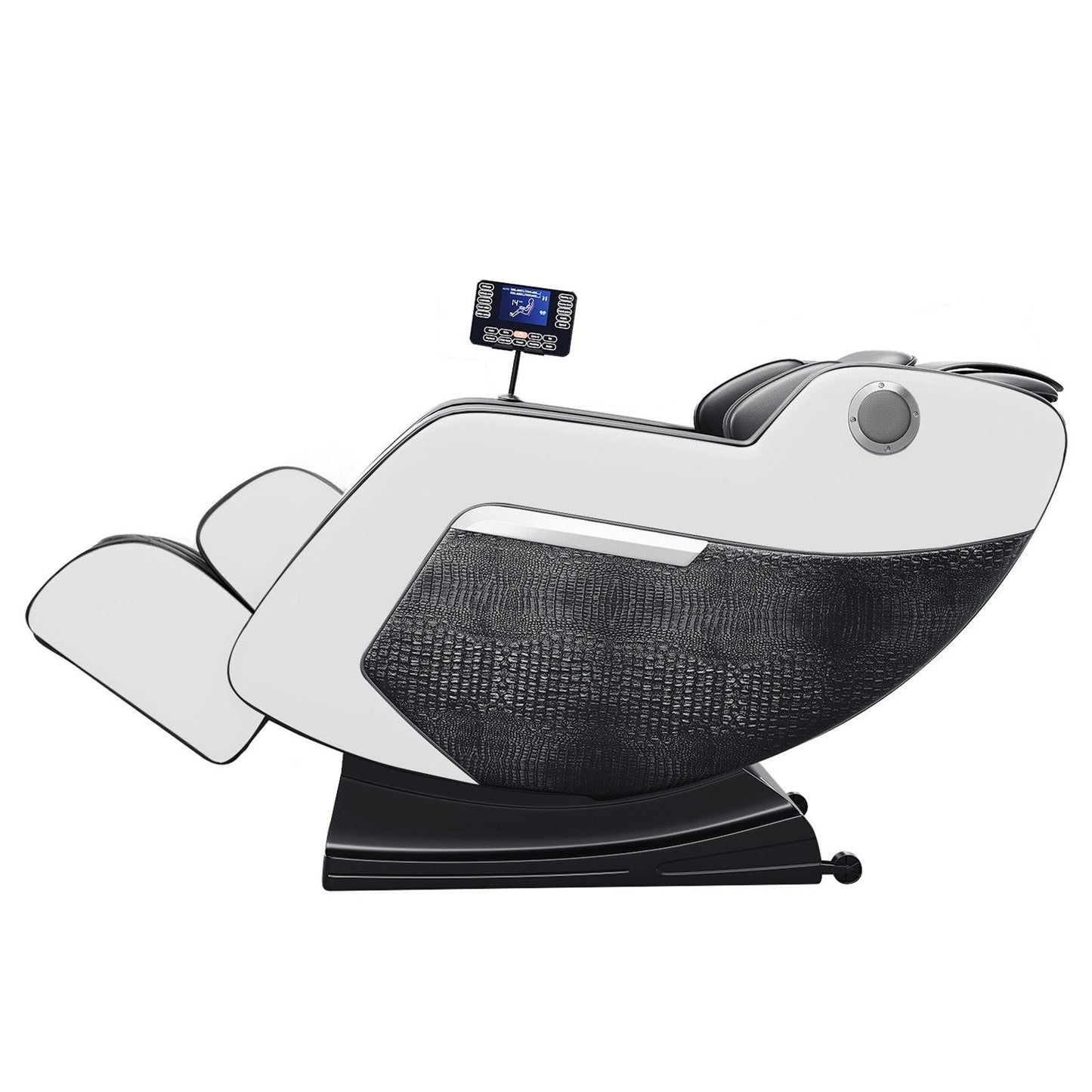 Fauteuil inclinable de massage à gravité zéro avec massage complet du corps, chauffage et audio Bluetooth intégré