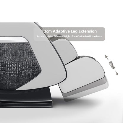 Fauteuil inclinable de massage à gravité zéro avec massage complet du corps, chauffage et audio Bluetooth intégré