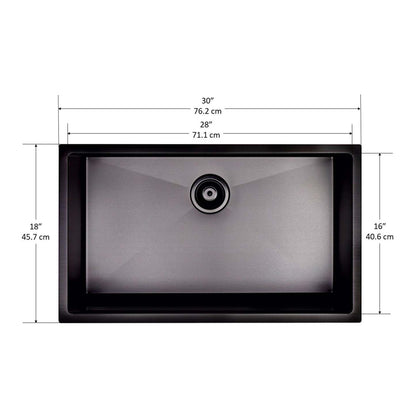 Ancona Prestige Series 30 Undermount Residential Kitchen Sink - AN-3311|Évier de cuisine résidentiel sous plan Ancona de série Prestige de 30 po - AN-3311|D77GI6CX