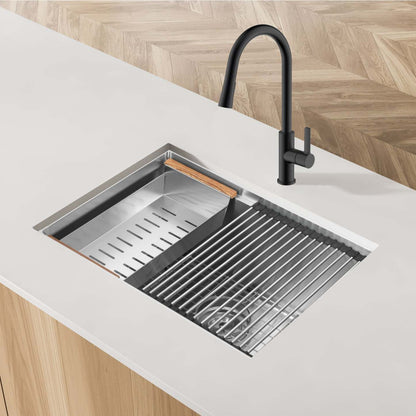 Ancona 25 Undermount Workstation Kitchen Sink - AN-3370|Évier de cuisine poste de travail sous plan Ancona de 25 po - AN-3370|D77GAOZO