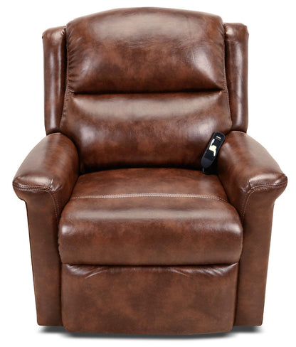 486 Leather-Look Fabric 3-Position Power Lift Chair – Mocha|Fauteuil à levage électrique en tissu simili cuir 486 à 3 positions - moka