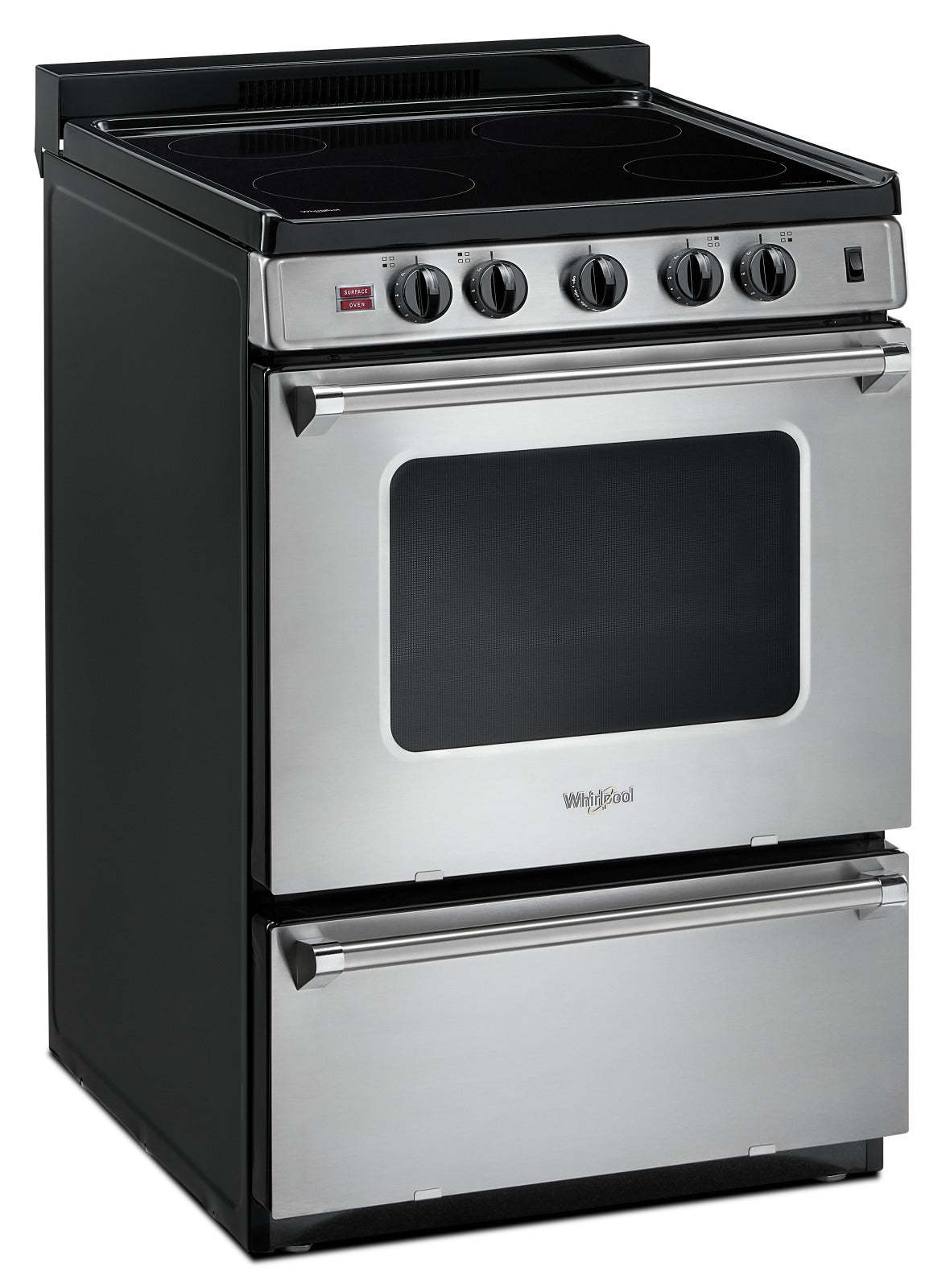 Cuisinière électrique Whirlpool de 2,96 pi³ - acier inoxydable - YWFE50M4HS