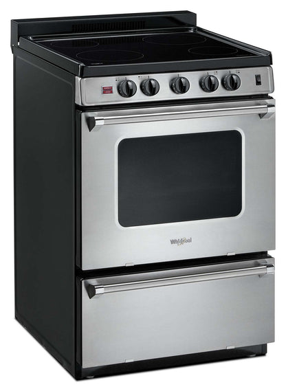 Cuisinière électrique Whirlpool de 2,96 pi³ - acier inoxydable - YWFE50M4HS
